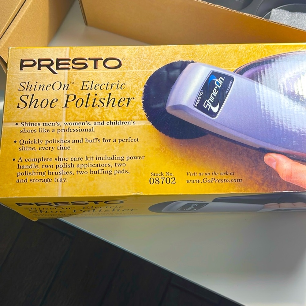 Presto electric shoe polisher